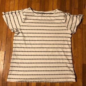 LOFT Striped Short Sleeve Tee
